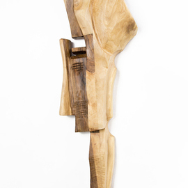 Blazej Siplak: 'head n 7', 2017 Wood Sculpture, Abstract. Artist Description: wood, head, abstract, sculpture, walnut, original, woodcut...