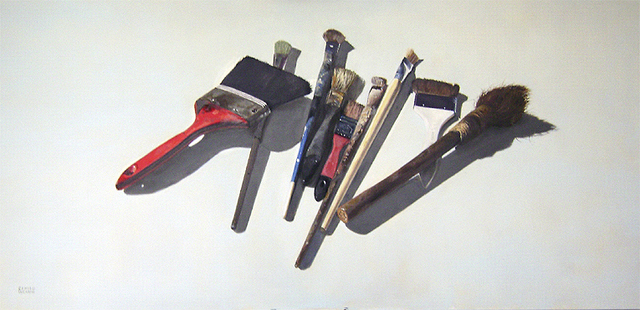 Artist Camilo Lucarini. 'Brushes' Artwork Image, Created in 2008, Original Painting Oil. #art #artist