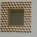 checkered mirror trompe l oeil By Evelyne Parguel