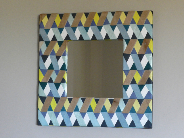 Evelyne Parguel  'Scandinavian Lambskin Wall Mirror', created in 2014, Original Ceramics Other.