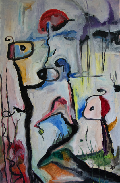 Ludmilla Wingelmaier  'Figurative Composition 123', created in 2022, Original Painting Oil.
