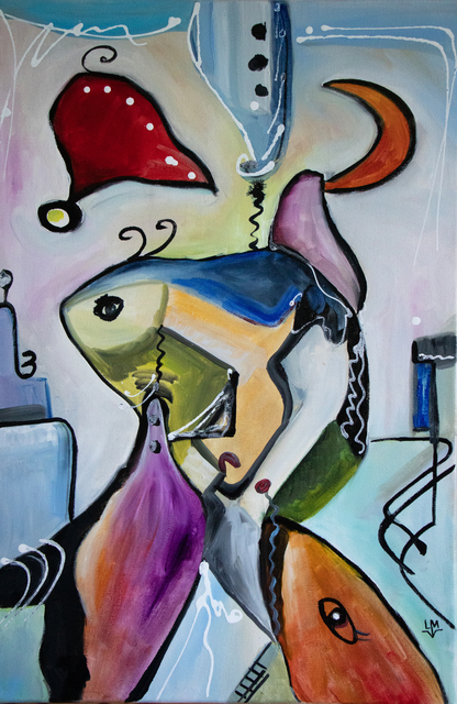 Ludmilla Wingelmaier  'Figurative Composition 124', created in 2022, Original Painting Oil.