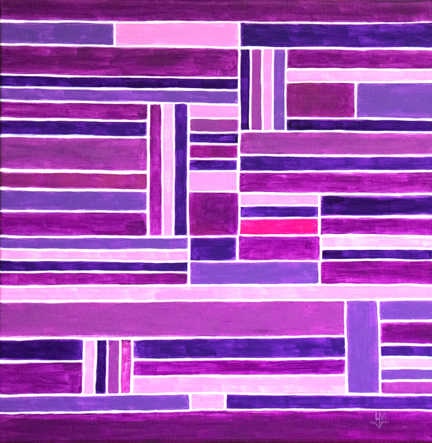 Ludmilla Wingelmaier  'Purple', created in 2022, Original Painting Acrylic.