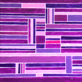 Ludmilla Wingelmaier: 'purple', 2022 Acrylic Painting, Abstract. Artist Description: Geometric abstraction gives clarity to the thoughts and bright colors fill the soul with emotions. Thanks to the interplay of geometry and purple surfaces, a harmony is created on the canvas and inspires the viewer s creativity.The painting can be hung up. For shipping, the painting is ...