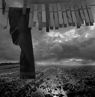 Bernhard Luettmer: 'die Traenen meiner Socke', 2009 Black and White Photograph, Zeitgeist.  die Traenen meiner Socke 2009 ...