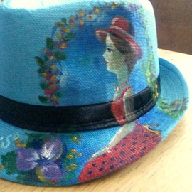 Lady In Garden Art Hat, Luis Arias