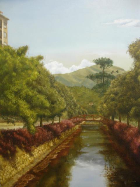 Luiz Henrique Azevedo  'Petropolis View', created in 2007, Original Painting Oil.