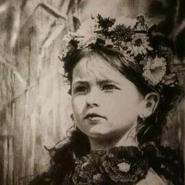 Luke Ryan: 'child of ukraine', 2022 Pencil Drawing, Portrait. Artist Description: this piece is dedicated to the courage and determination of the Ukrainian people...