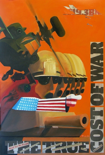 Artist Tom Lund-Lack. 'The True Cost Of War' Artwork Image, Created in 2008, Original Painting Ink. #art #artist