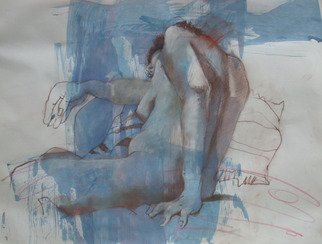 Lucille Rella: 'Blues', 2013 Mixed Media, Figurative. 