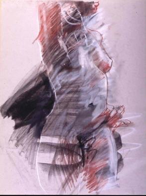 Lucille Rella: 'Body in Motion', 2005 Charcoal Drawing, Figurative. 