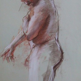 Lucille Rella: 'Figure Study F', 2009 Other Drawing, Figurative. 