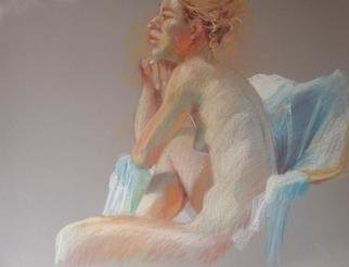 Lucille Rella: 'Nicole', 2004 Pastel, Figurative. 
