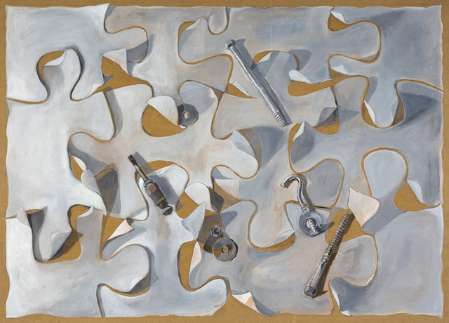 Lucille Rella  'Nuts And Bolts', created in 2009, Original Drawing Pastel.
