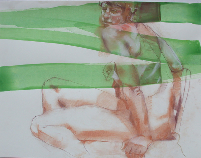 Lucille Rella  'Seperation', created in 2010, Original Drawing Pastel.