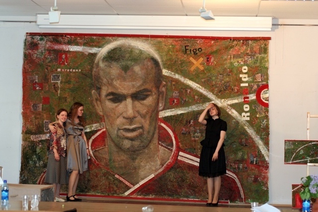 Ekaterina Lutokhina  'Zinedine Zidane', created in 2008, Original Painting Acrylic.