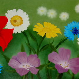 Garden Flowers By Lora Vannoord