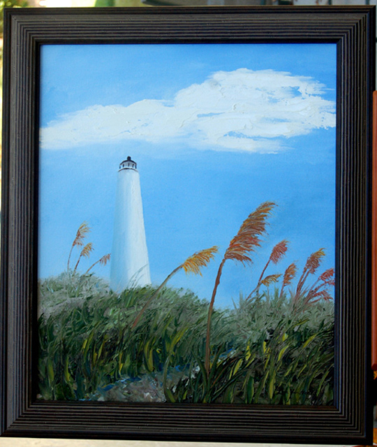 Artist Lora Vannoord. 'Lighthouse' Artwork Image, Created in 2011, Original Painting Oil. #art #artist
