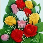 Rose Bouquet By Lora Vannoord
