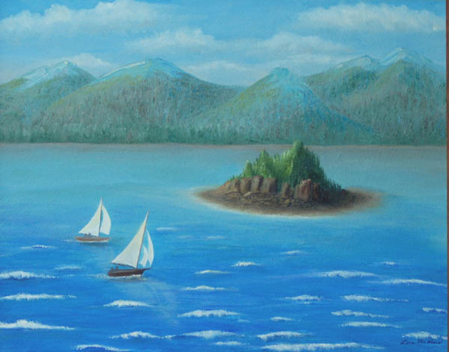 Artist Lora Vannoord. 'Sail Away' Artwork Image, Created in 2010, Original Painting Oil. #art #artist