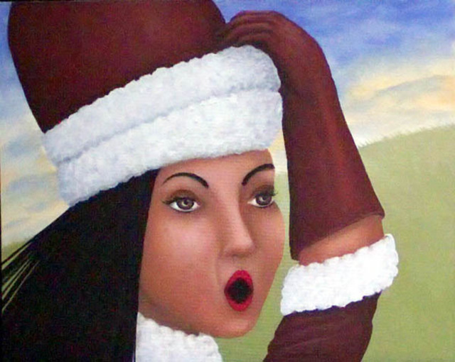 Artist Lora Vannoord. 'Sitka Lady' Artwork Image, Created in 2009, Original Painting Oil. #art #artist