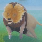 running lion By Lora Vannoord