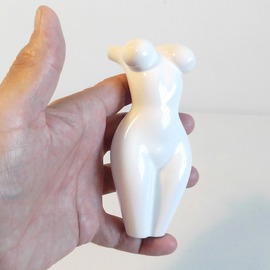 Sergey Abrosimov: '1 GIRL 5 IN YOUR HANDS', 2022 Mixed Media Sculpture, Nudes. Artist Description: Polished resin with mineral fillers imitating white marble...