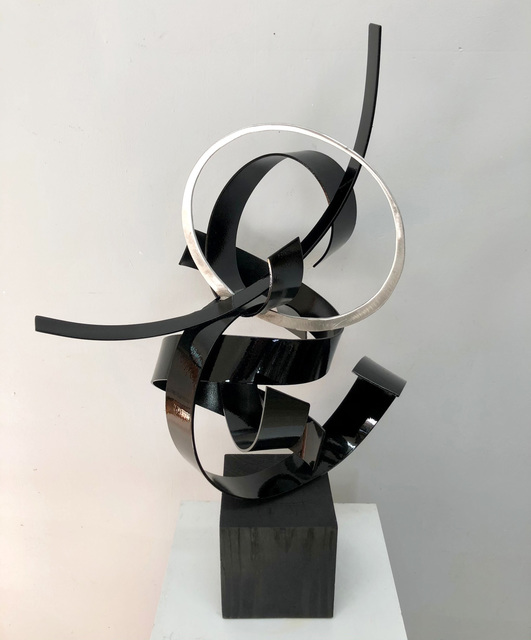 Mac Worthington  'Dancing Alone', created in 2021, Original Sculpture Stone.