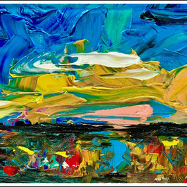 Mac Worthington: 'horizon', 2021 Acrylic Painting, Abstract Landscape. Artist Description: Original acrylic on stretched canvasAvailable. Signed   dated. Certificate of Authenticity.Delivery, hanging   shipping availableStudio: 5935 Houseman Rd, historic Ostrander, Ohio.For further information on this piece or to discuss a custom design please call 614 | 582 | 6788 or email: macwartist aol. com...