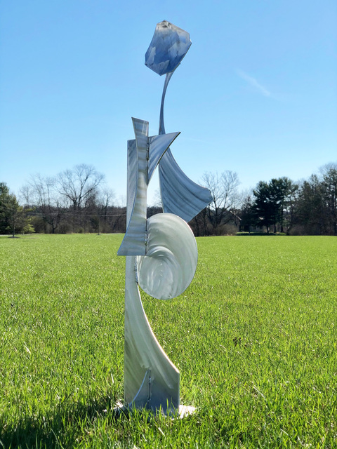 Mac Worthington  'Waiting', created in 2021, Original Sculpture Stone.