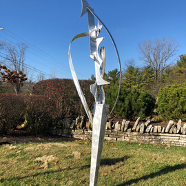Mac Worthington: 'young dancers debut', 2020 Aluminum Sculpture, Abstract Figurative. Artist Description: Welded, polished with a machine brush finish...