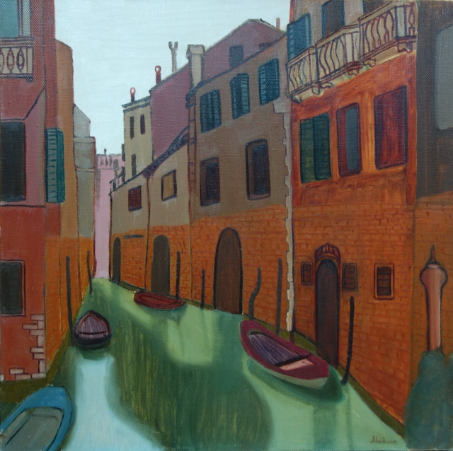 Artist Madina Art. 'Venice' Artwork Image, Created in 2014, Original Painting Oil. #art #artist