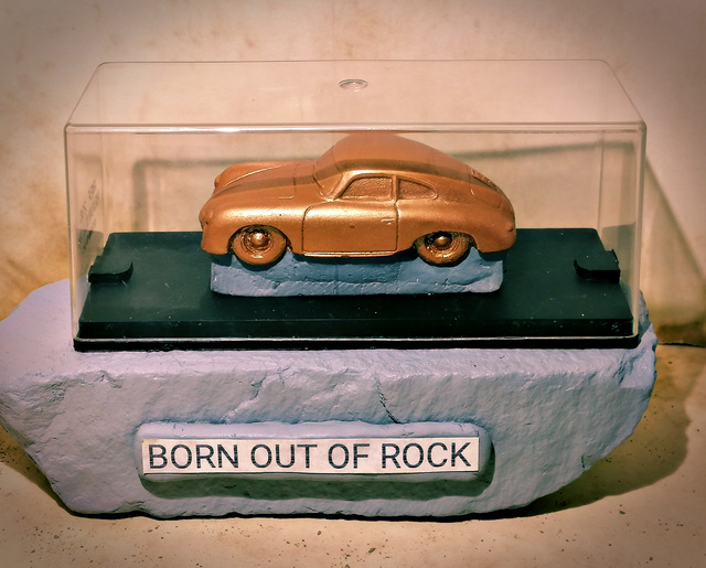 Roland Van Ast  'Born Out Of Rock Porsche 2', created in 2020, Original Ceramics Handbuilt.