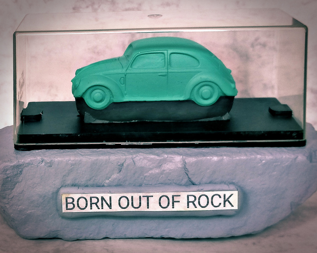 Roland Van Ast  'Born Out Of Rock VW Beetle 3', created in 2020, Original Ceramics Handbuilt.