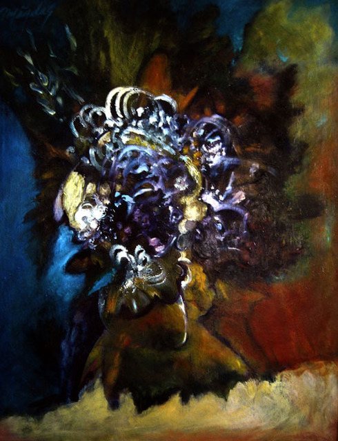 Magda Santiago  'Flora Y Fauna', created in 2004, Original Painting Oil.