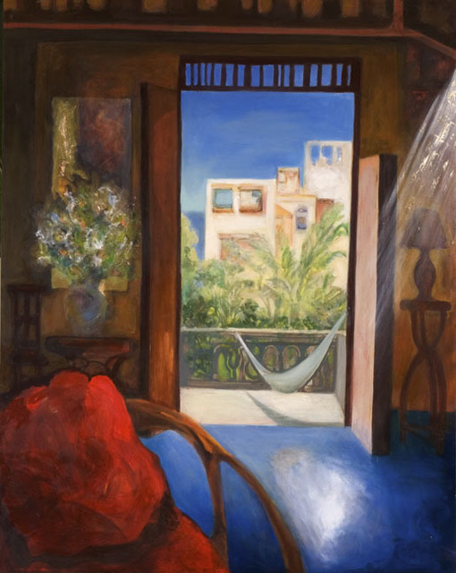 Magda Santiago  'Siesta', created in 2004, Original Painting Oil.