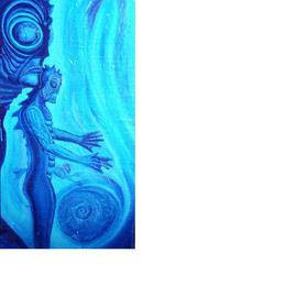 Scott Maki: 'Spirit of the Water, the water people', 2013 Acrylic Painting, Beauty. Artist Description:  In Deep of the oceans of this world , hidden in the blue waters exists a great mystery, ...
