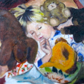 Mary Jean Mailloux Artwork sleeping beauty, 2000 Acrylic Painting, Family