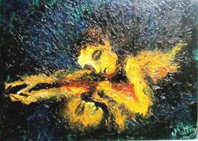 Maitry Shah  'Reflection', created in 2009, Original Painting Acrylic.