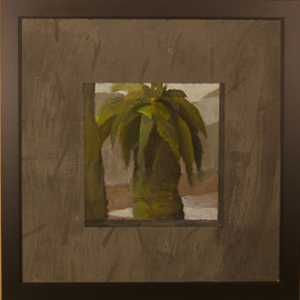Malcolm Moran: 'Palm 15', 2002 Other Painting, Landscape. Artist Description:  Gouache on paper on board...