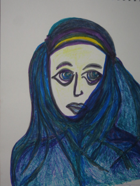 B Malke  'Isabelle Eberhardt Si Mahmoud', created in 2010, Original Painting Ink.