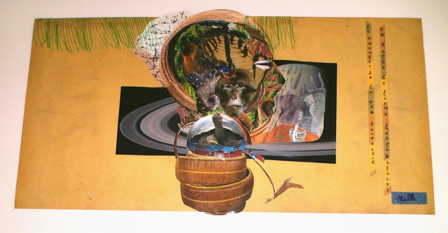 B Malke  'Life On Earth Looking For Other Places', created in 2009, Original Painting Ink.