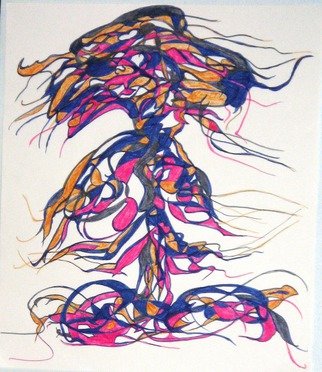 B Malke: 'My Fabulous Trees 8', 2013 Mixed Media, Life.            Tree of life mixed media including Ink and Acrylic            ...