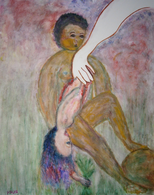 Artist B Malke. 'The Creation Of Eve' Artwork Image, Created in 2012, Original Painting Ink. #art #artist