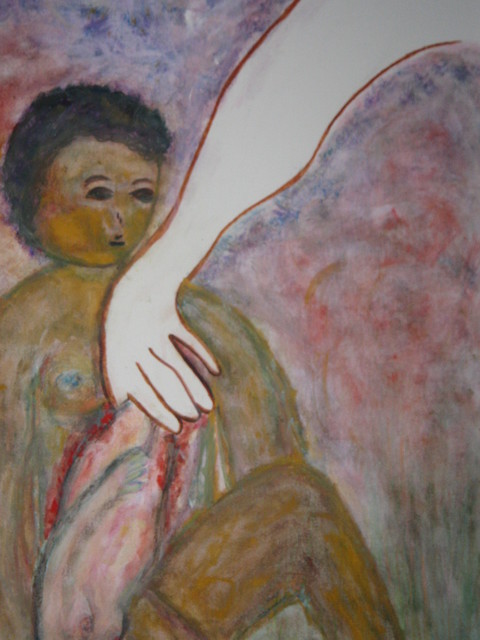 B Malke  'The Creation Of Eve Detail:', created in 2012, Original Painting Ink.