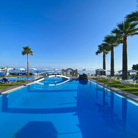 Maleme Chania: 'mike hotels and apartments', 2022 Color Photograph, Holidays. Artist Description: Located by the Beach of small village on the island of Crete , Mike Hotels and Apartments . An ideal Place to explore west Crete 