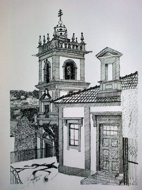 Manuel Silva  'Amarante Junta Freguesia', created in 2021, Original Drawing Ink.