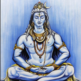 Manish Vaishnav: 'lord shiva paintings', 2021 Acrylic Painting, Religious. Artist Description: THIS IS BEAUTIFUL LORD SHIVA PAINTING MADE ON CANVAS SIZE HIGHT 29 in WIDTH 22 in THIS IS ORIGINAL HANDMADE ARTWORK MADE BY ME.  MahadevSupreme God of Hinduism, Lord of Destruction and Dance, King of the Gods, King of the Universe.  SHIPED IN A SOLID TUBEthank you...