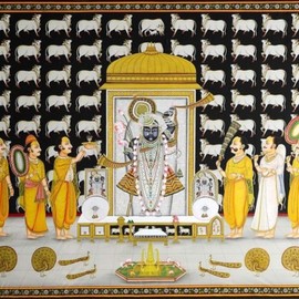 Pichwai Shreenathji Painting, Manish Vaishnav