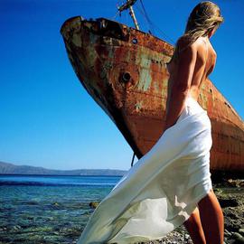 Manolis Tsantakis: 'The shipwreck', 2004 Color Photograph, nudes. 